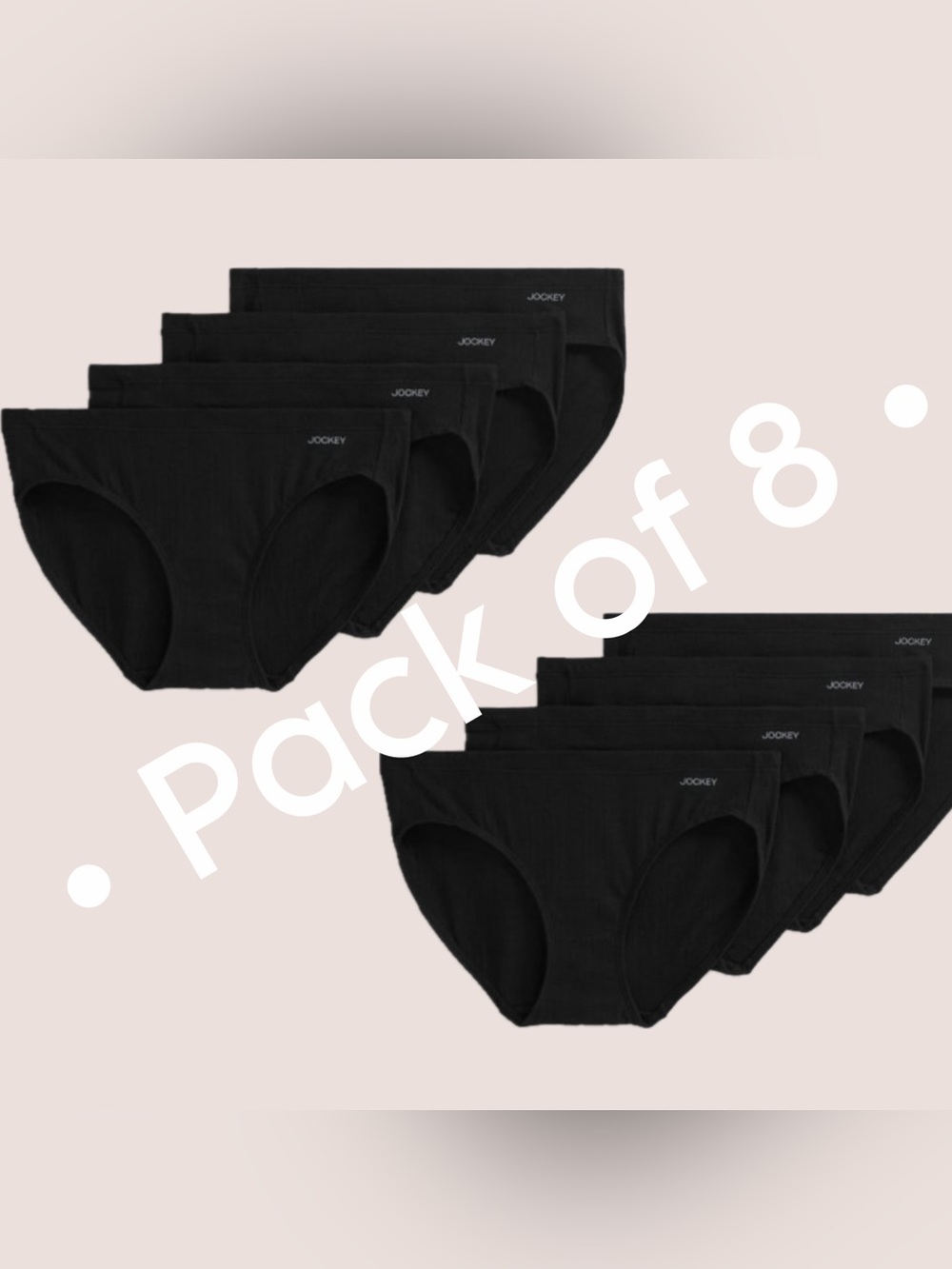 Jockey Generation™ Women's 8pk Cotton Stretch Breathable Bikini Underwear - XXL